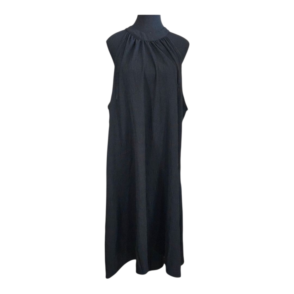 ⭐️SHEIN Black Halter Midi Dress Size 2XL